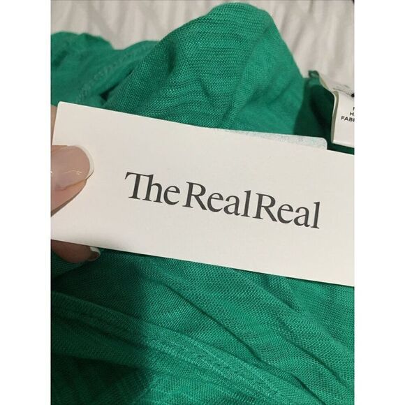 Vitamin A Authentic Solid Green Toga Viscose Tank Mini Jumpsuit Small - Picture 7 of 7